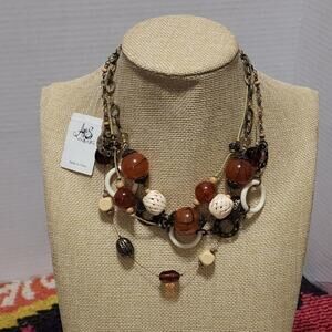 Treska multi‎ strand necklace new!!!